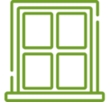 150 000 m2 of renovated windows and doors icon